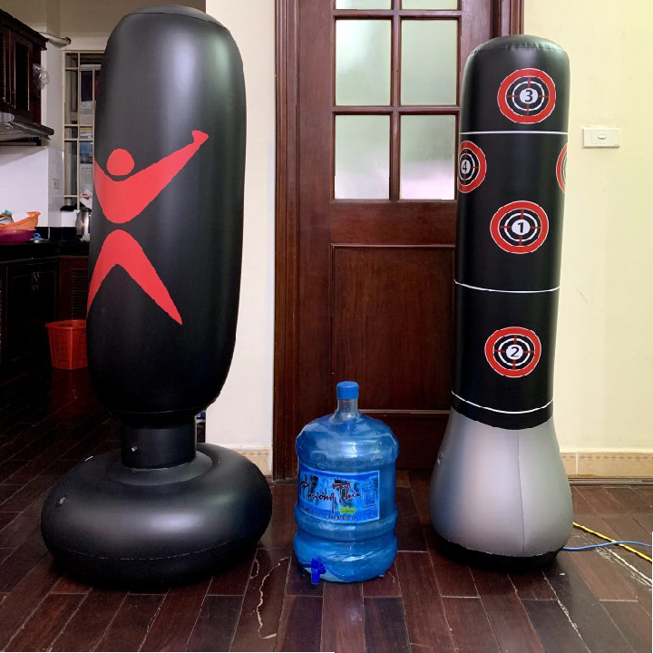 Bao trụ đấm bốc bơm hơi Prosport® - FREESHIP - Trụ đấm boxing tự cân bằng dành cho bé giao màu ngẫu nhiên