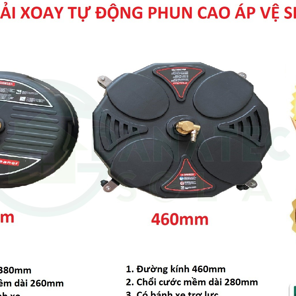 Bàn chải xoay tự động phun cao áp vệ sinh sàn