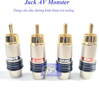 Jack AV monster cable cao cấp. Jack hoa sen/ bông sen.