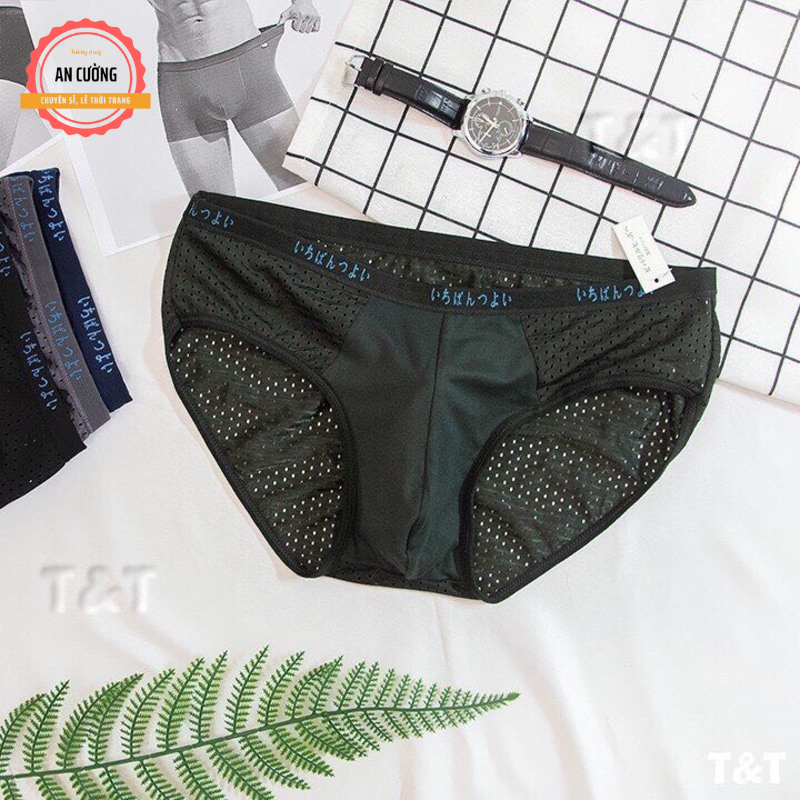 Quần lót quần sịp nam cao cấp chính hãng thông hơi chéo An Cường Fashion