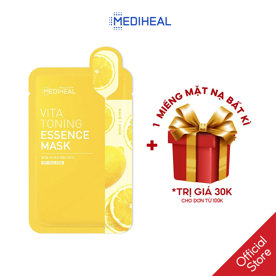 Mặt Nạ Làm Trắng Da, Mờ Thâm Nám Mediheal Vita Toning Essence Mask 20ml [K111]