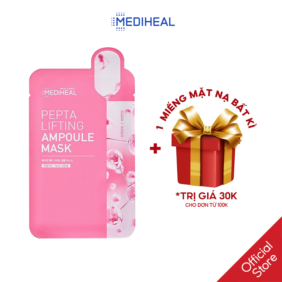 Mặt nạ nâng cơ chống lão hoá Mediheal Pepta Lifting Ampoule Mask 20ml [K107]