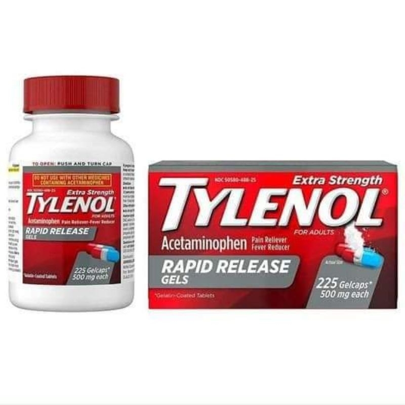 TYLÊNÔL dạng gel 500mg 225 viên