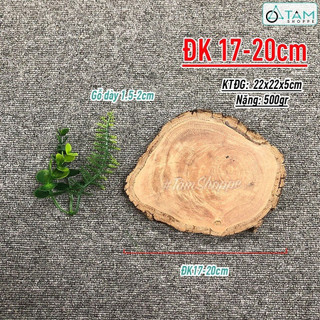 Lát gỗ trang trí ĐK 9-20cm W-LG-01
