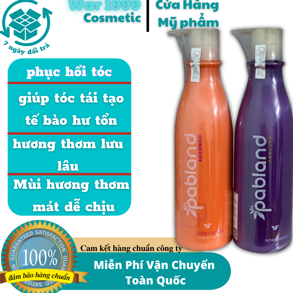 Cặp dầu gội xả collagen phục hồi keratin PABLAND 750ml ringo