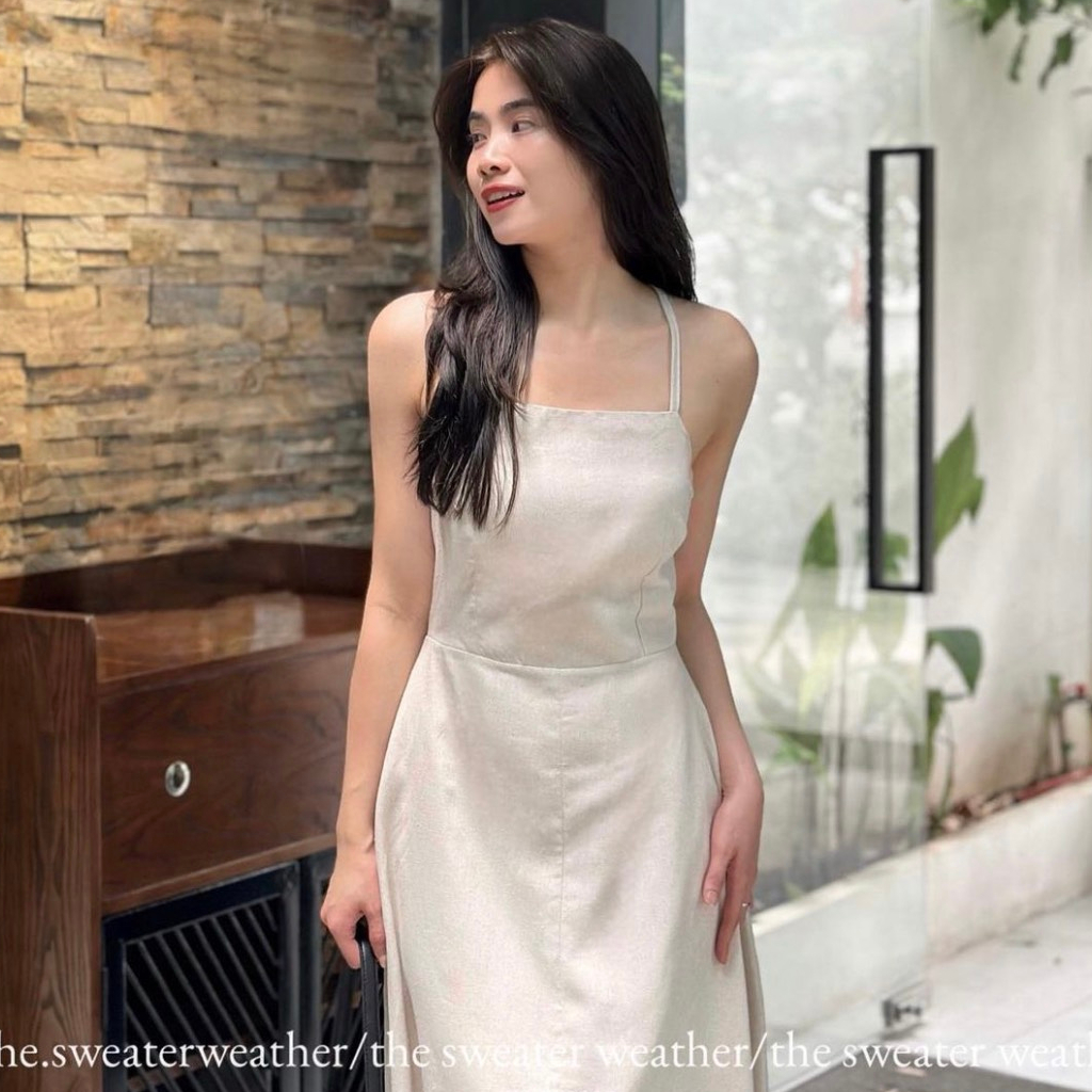 Váy linen dáng xoè cúp ngực hở lưng (kèm ảnh thật) - 247Store.vn - VaylineD399/p3k1 | BigBuy360 - bigbuy360.vn