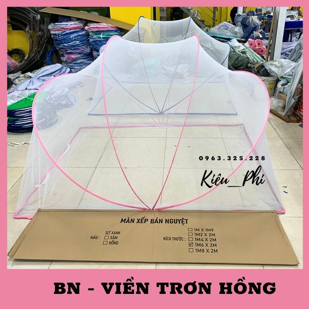 Màn Chụp Tự Bung⚡Cao Cấp⚡Mùng Xếp Bán Nguyệt - Gấp Gọn Tiện Dụng Cho Người Lớn Thông Minh Kiều Phi