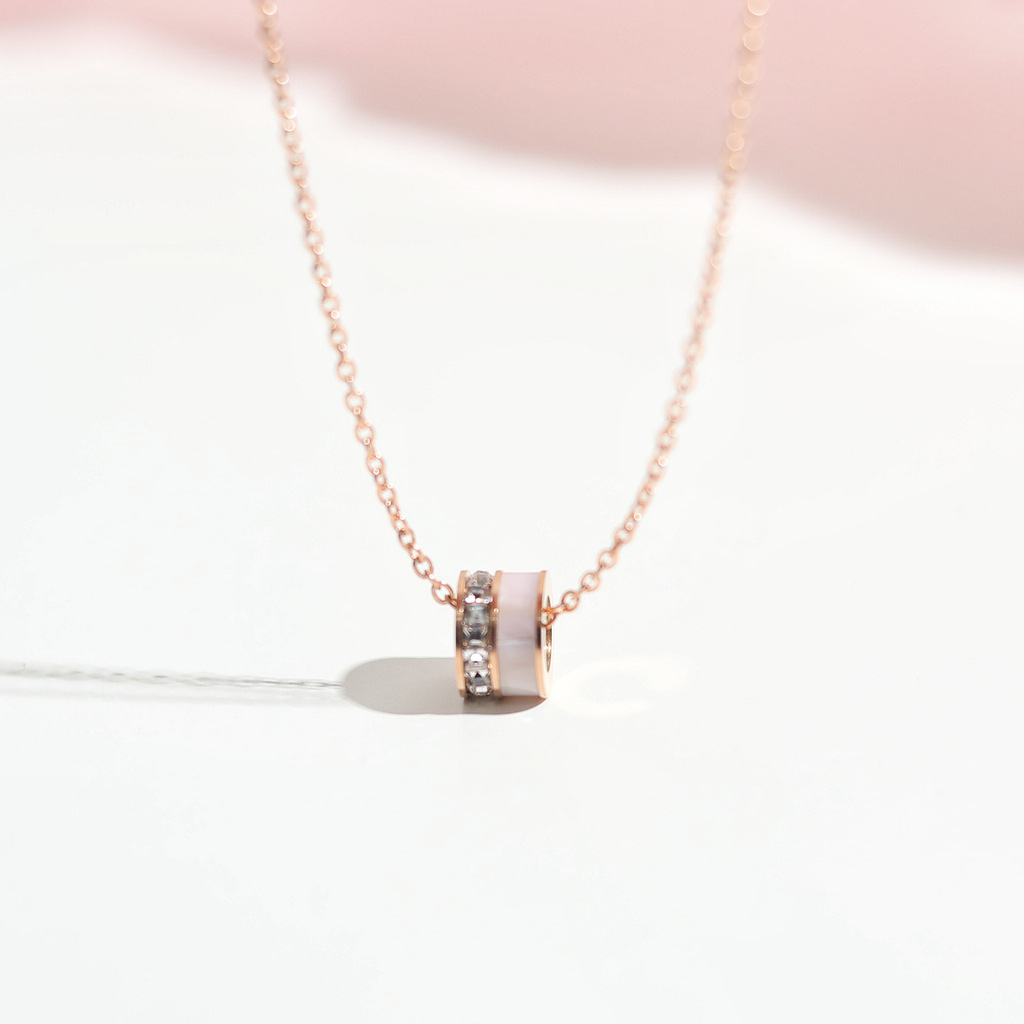 Dây chuyền CDE Geometric Opal Necklace Rose Gold CDE6063RG