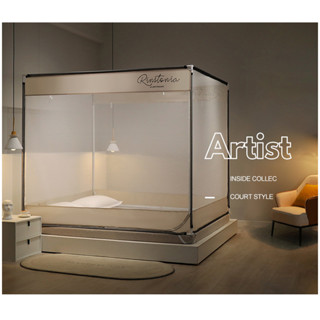 Màn khung không khoan tường lắp ghép - Mùng chụp tự bung lắp ghép chắc chắn, an toàn cho bé.