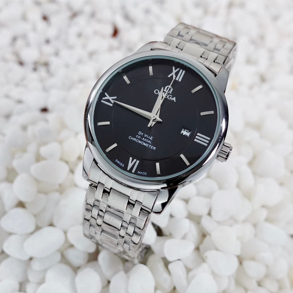 Đồng hồ nam OMG size 40mm chống xước khóa bướm kim trôi