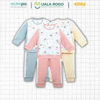 Bộ thu đông cho bé Uala rogo 6 tháng - 3 tuổi vải Cotton họa tiết động vật ngộ nghĩnh 3902