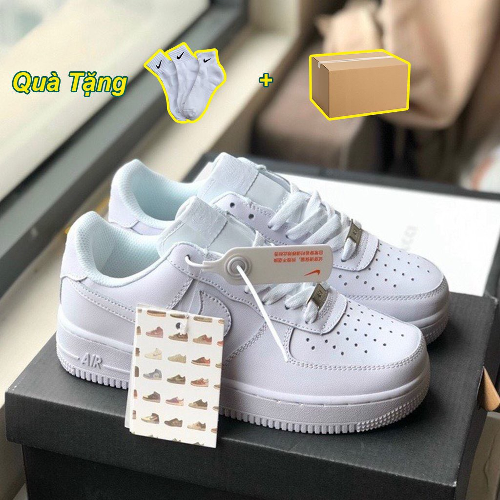 Giày _Nike Air Force 1, giày AF1 trắng đế Air bản cao cấp full box bill phụ kiện