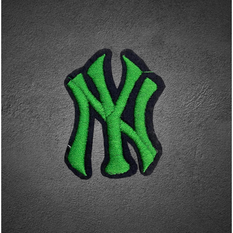 Logo thêu YN xanh gừng ủi nhiệt
