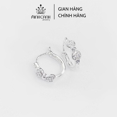 Bông Tai Nơ Bạc Ta Cho Bé Gái Trẻ Em - Minh Canh Jewelry