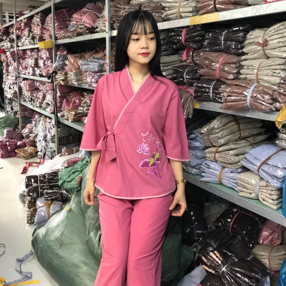 Quần Áo nữ Phật Tử, đồ lam Đi Chùa mẫu nữ kate
