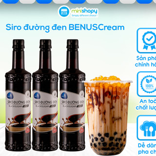 Siro đường đen Benus - Syrup Trái Cây Pha Trà Sữa, Nước Trái Cây