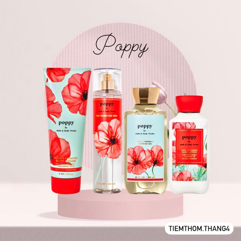 •𝐏𝐨𝐩𝐩𝐲• Bath & Body Works - Sản phẩm dưỡng và xịt thơm toàn thân dành cho nữ
