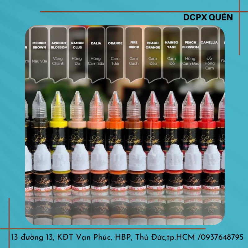 [CHÍNH HÃNG] Mực Light mini 5ml/ Fullsize 10ml phun xăm