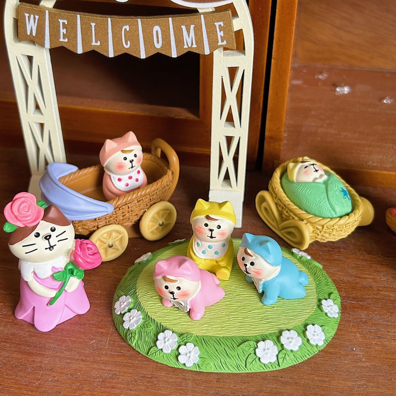 Mô hình mèo kỉ niệm ngày cưới - lễ đầy tháng baby