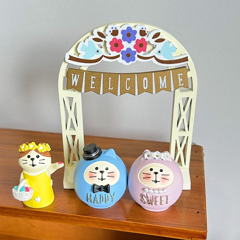 Mô hình mèo kỉ niệm ngày cưới - lễ đầy tháng baby