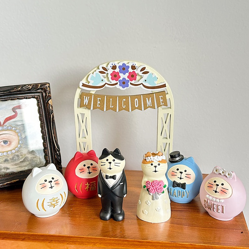 Mô hình mèo kỉ niệm ngày cưới - lễ đầy tháng baby