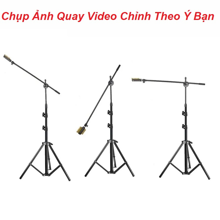 Giá Đỡ Điện Thoại, Chụp Ảnh, Review Sản Phẩm, Quay Video Topshot, Có Đèn - Chắc Chắn - Tiện Lợi - Chính Hãng HD Design