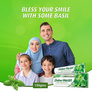 Kem Đánh Răng thảo dược Dabur Herbal - Húng Quế 155g