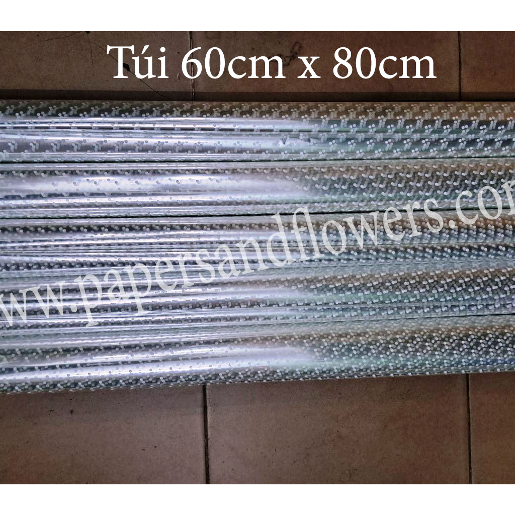 50 túi kiếng giỏ quà 60 x 80cm hoặc 60 x 100cm