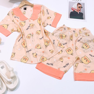 Bộ đùi cổ sen chất lụa Mango