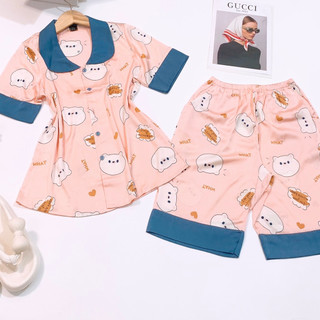 Bộ đùi cổ sen chất lụa Mango