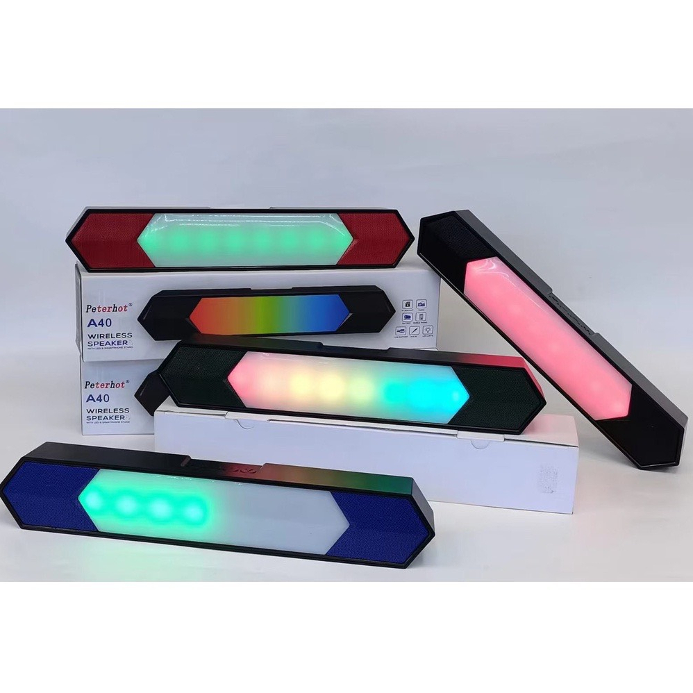 Loa bluetooth A40 mới nhất 2 loa Bass mạnh âm thanh đỉnh có kết nối máy tính BH 1 đổi 1 3 tháng