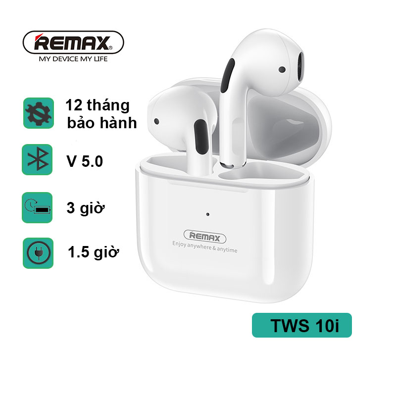 Remax Tai nghe Bluetooth không dây có mic đàm thoại cho các dòng máy TWS-10i