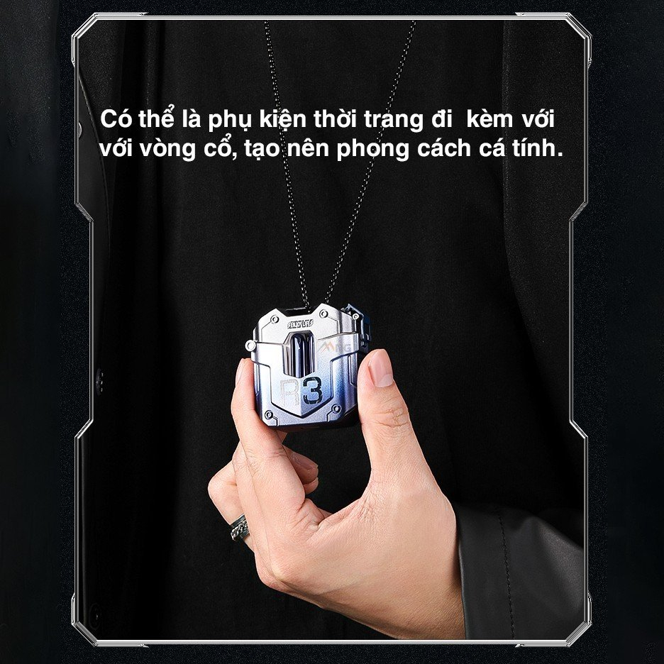 Tai nghe không dây nhét tai bluetooth TWS Rockspace Steampunk R3 nghe nhạc lên đến 24h hàng chính hãng bảo hành 12 tháng