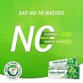 Kem Đánh Răng thảo dược Dabur Herbal - Húng Quế 155g