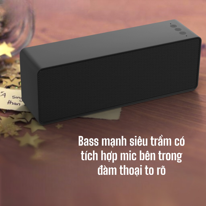 Loa bluetooth V5.0 F2 10W âm thanh HIFI bass mạnh siêu trầm có tích hợp mic bên trong đàm thoại to rõ