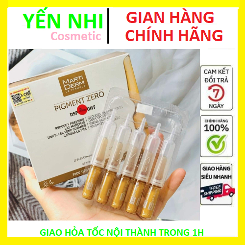 Tinh Chất Martiderm Pigment Zero DSP Bright Dưỡng Sáng Da , Mờ Thâm Nám ( Full Box 30 ống )