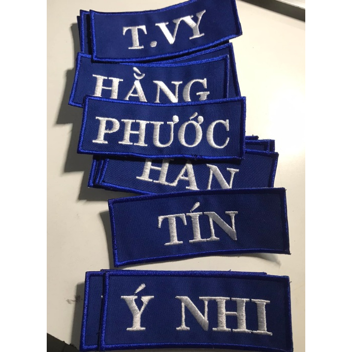 Bảng tên Taekwondo, Thêu tên Taekwondo, Bảng tên võ Taekwondo