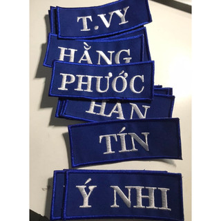 Bảng tên Taekwondo, Thêu tên Taekwondo, Bảng tên võ Taekwondo