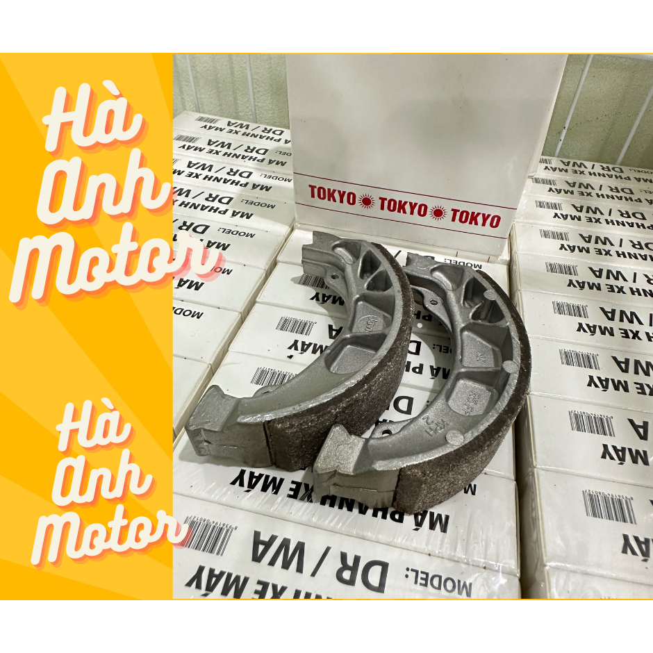 Bố thắng đùm, má phanh cơ Tokyo các dòng xe Honda Dream Wave Future bền bỉ an toàn, không bong , không kêu