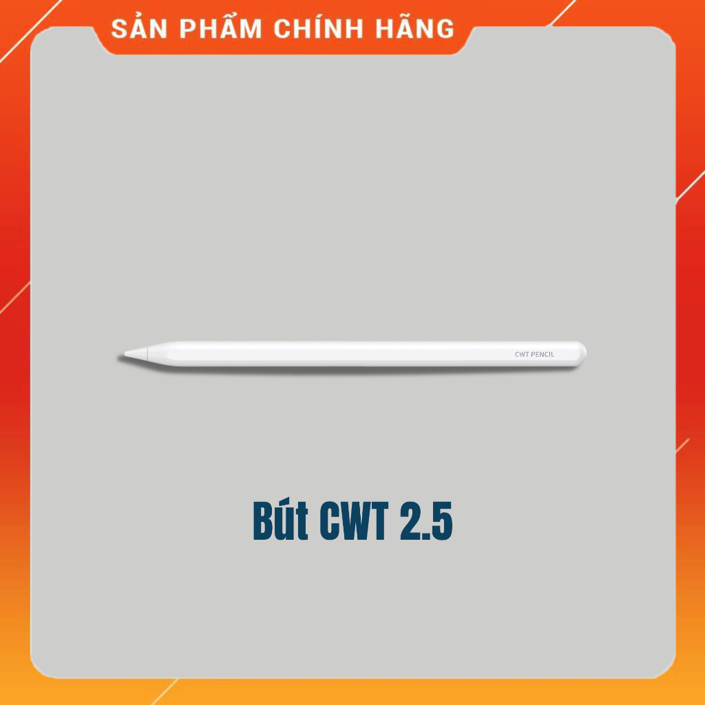 Bút cảm ứng CWT pencil 2.5 hỗ trợ sạc không dây - Cảm ứng nét thanh nét đậm - Có custom theo tên cá nhân