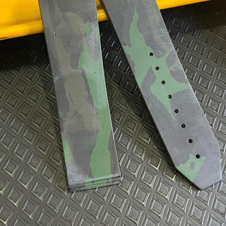 Tặng kèm tovit thay dây Dây đồng hồ Hub cao su màu xanh quân đội size dây 17 - 25 - 22