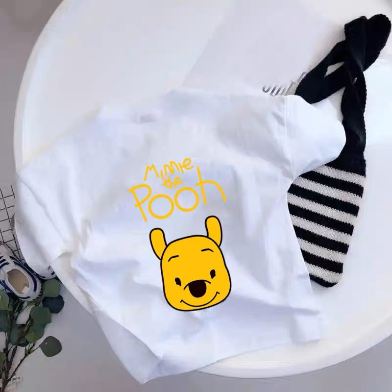 Áo Phông Bé Trai Bé Gái HML GẤU PU Chất Cotton Co Dãn Mềm Mát Mùa Hè Áo Bé Gái Size Đại 8 Đến 40 Kg A6