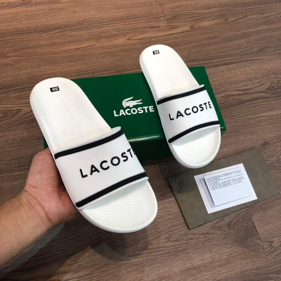 Dép LACOSTE Quai Ngang Cao Cấp - Dép Nam Nữ Thời Trang Hottrend 2022