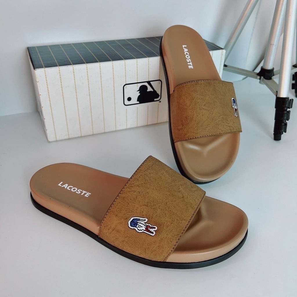 Dép LACOSTE Quai Ngang Cao Cấp - Dép Nam Nữ Thời Trang Hottrend 2022