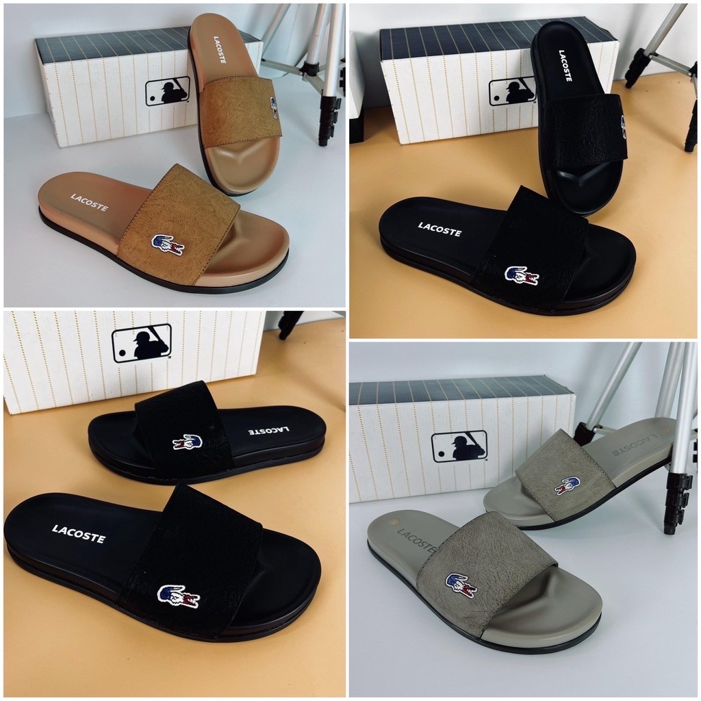 Dép LACOSTE Quai Ngang Cao Cấp - Dép Nam Nữ Thời Trang Hottrend 2022
