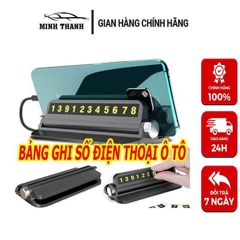 Bảng ghi số điện thoạicho xe ô tô khi dừng đỗ - Có giá đỡ điện thoại tiện lợi