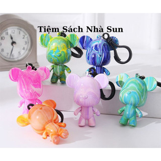 Móc Khóa gấu đổ màu brick bear