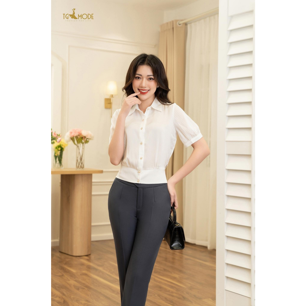 Áo ctrotop bo chun gấu sau tG-mode SM23025