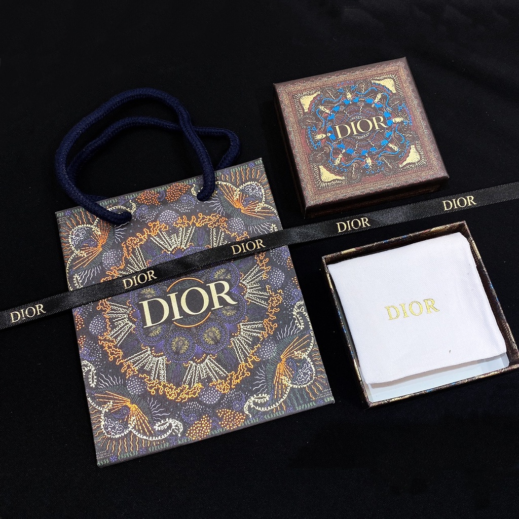 Bộ Túi Hộp Dior Nâu đỏ Full Set Đầy Đủ Hộp, Túi Xách, Phụ Kiện Đi Kèm Chuẩn Hãng