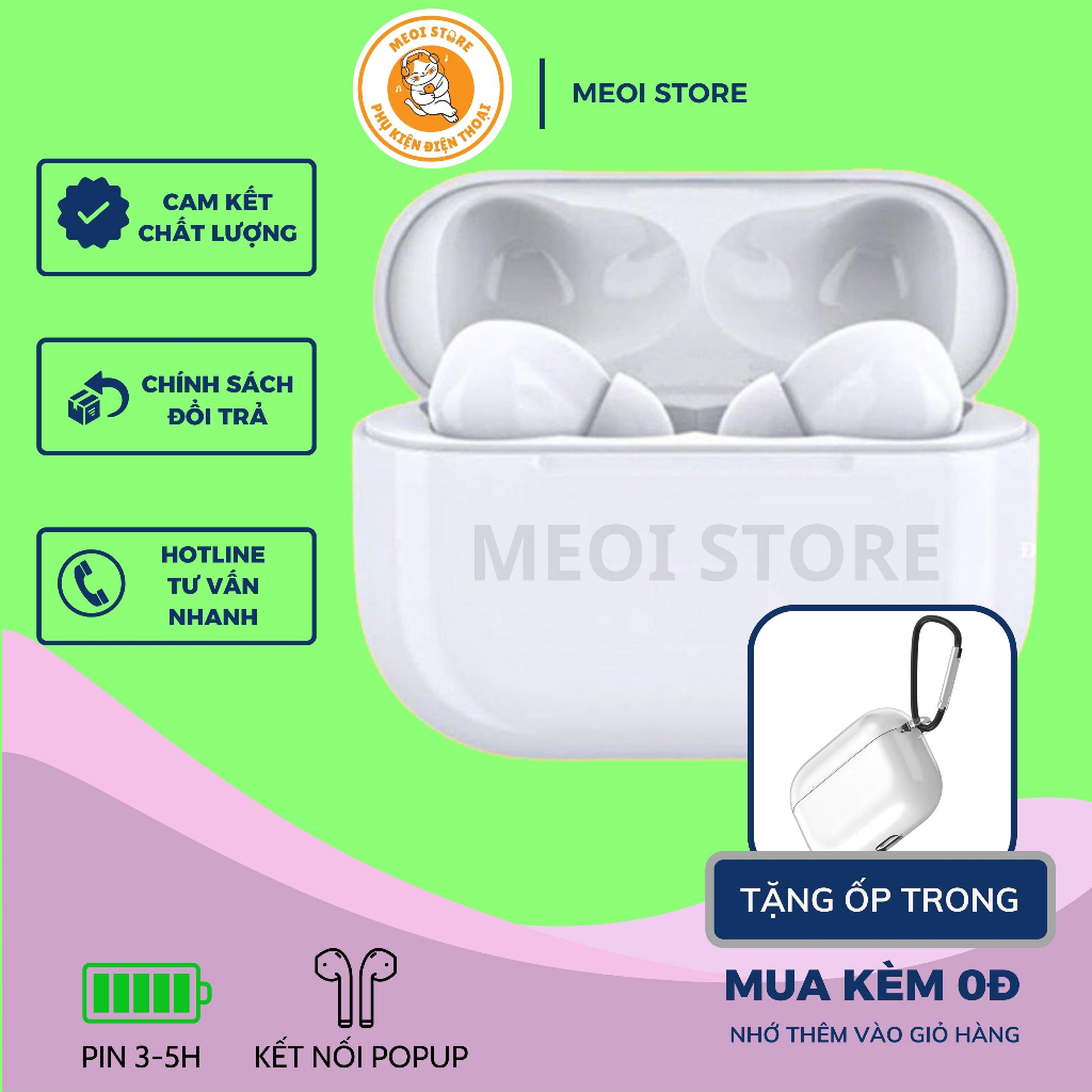 Tai Nghe bluetooth không dây AP Pro cao cấp MEOI tích hợp định vị đổi tên tự động kết nối bảo hành 6 tháng